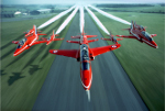 Red Arrows down the runway